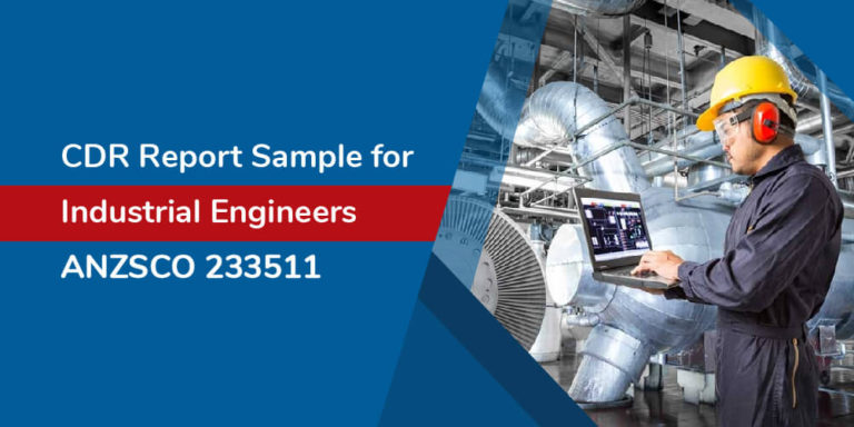 CDR Sample for Industrial Engineers - CDRAustraliaService