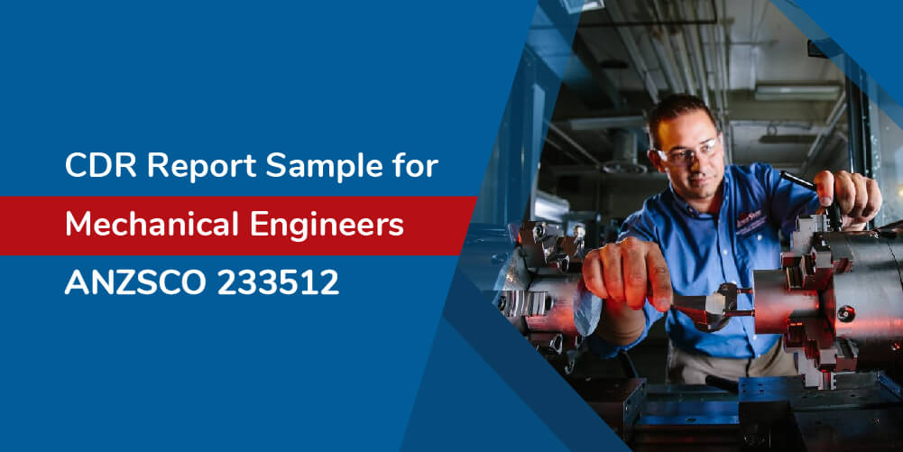 CDR Sample for Mechanical Engineers