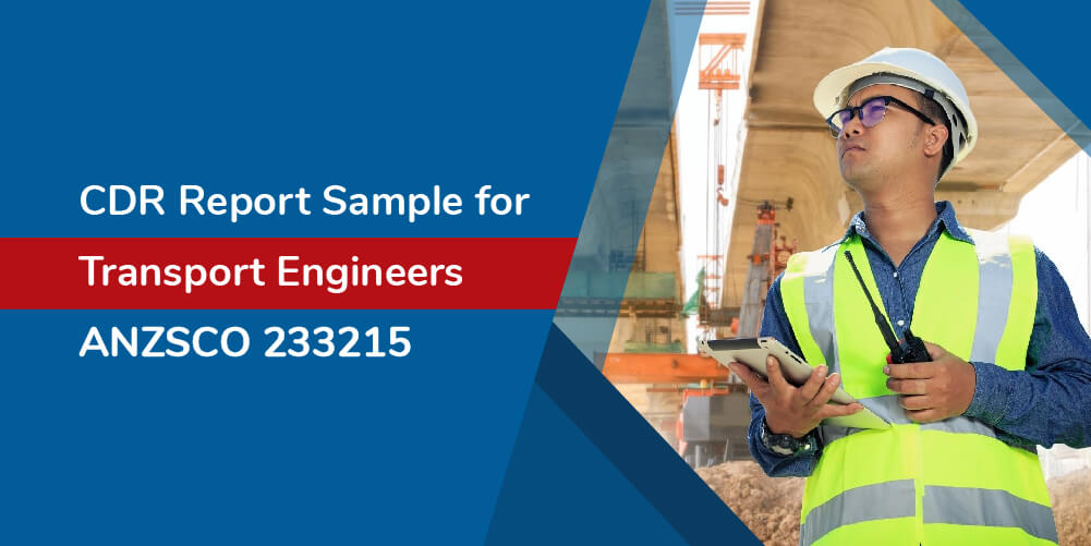 CDR Sample for Transport Engineers